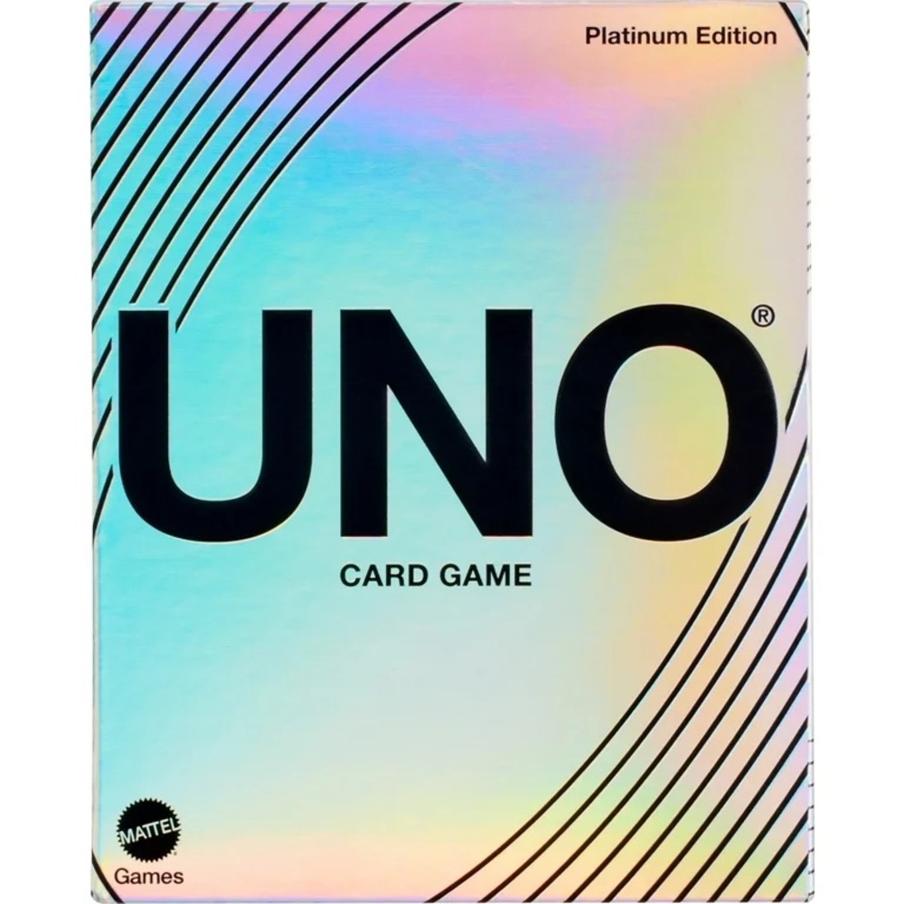 UNO Platinum Edition Premium Collectible Cards Card Game Night NWT